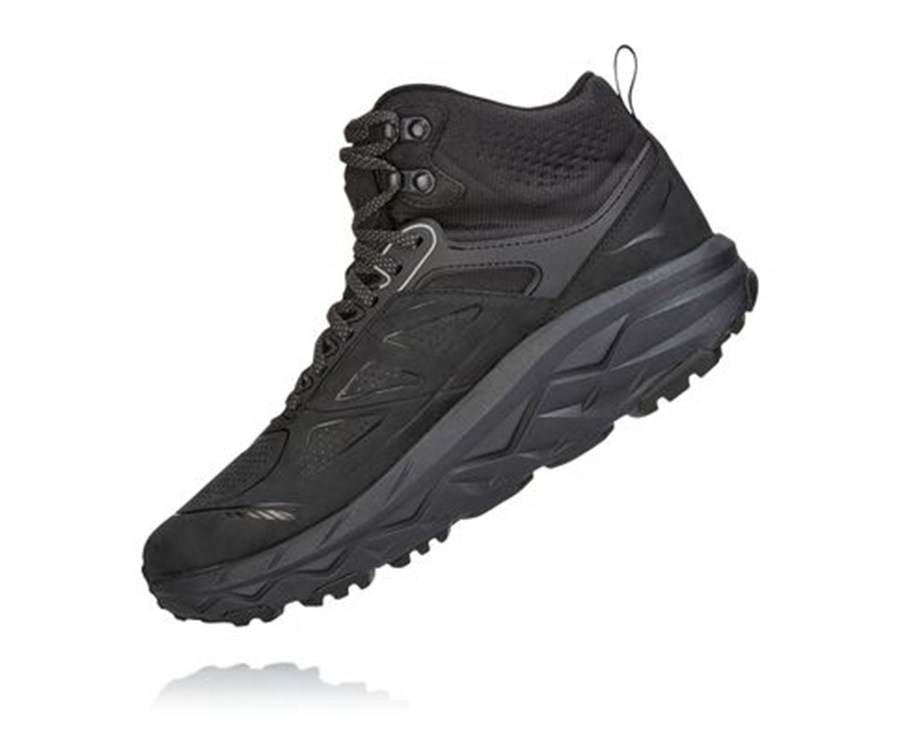 Botas De Montaña Hoka One One Hombre - Challenger Mid Gore-Tex - Negras - EMB680372